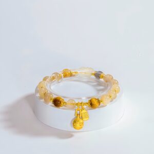 Golden Fortune Beast | Rutilated Quartz Wealth Bracelet