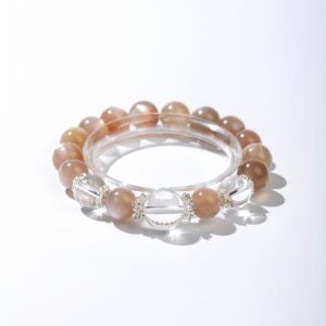 Teaglow – Moonstone & Clear Quartz Bracelet