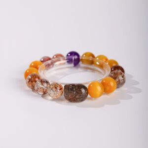 Golden Guardian｜Rutilated Quartz & Citrine Pixiu Bracelet