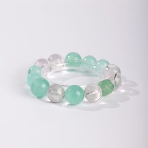 Mist Over Hills｜Green Aventurine & Clear Quartz Bracelet