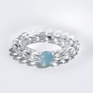 Pure Clear Quartz & Aquamarine Energy Healing Bracelet