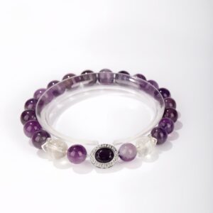 Crown of Stillness｜Amethyst & Quartz Spiritual Bracelet
