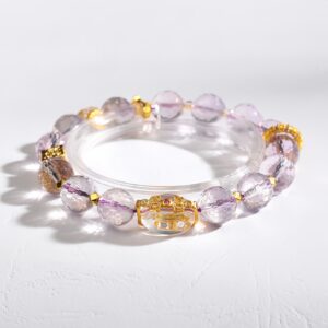 Lucky Coin Amethyst Bracelet